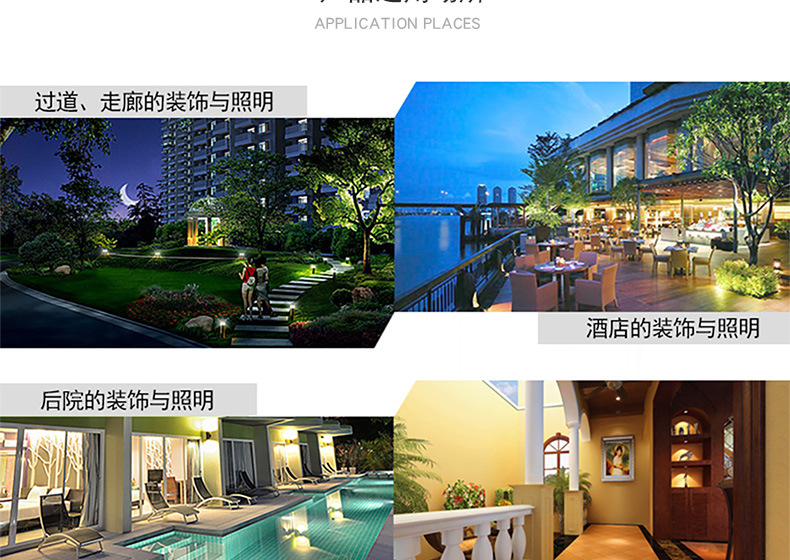 Cross-border solar landscape light, outdoor courtyard human body sensor light, led solar wall lamp N768 pic 10