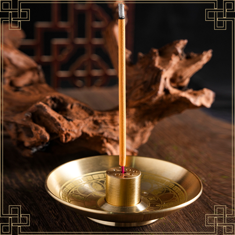 Wholesale brass nine-hole incense sticks, gourd incense sticks, wire incense sticks, incense burner incense holders, sandalwood incense bases, agarwood multi-hole household incense trays pic 7