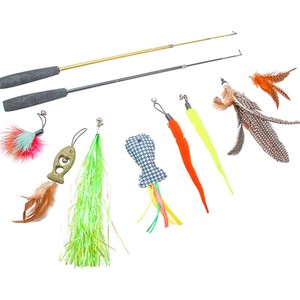 上百款替换头任意搭配三节钓鱼竿逗猫棒猫草鱼猫猫用品猫玩具详情9