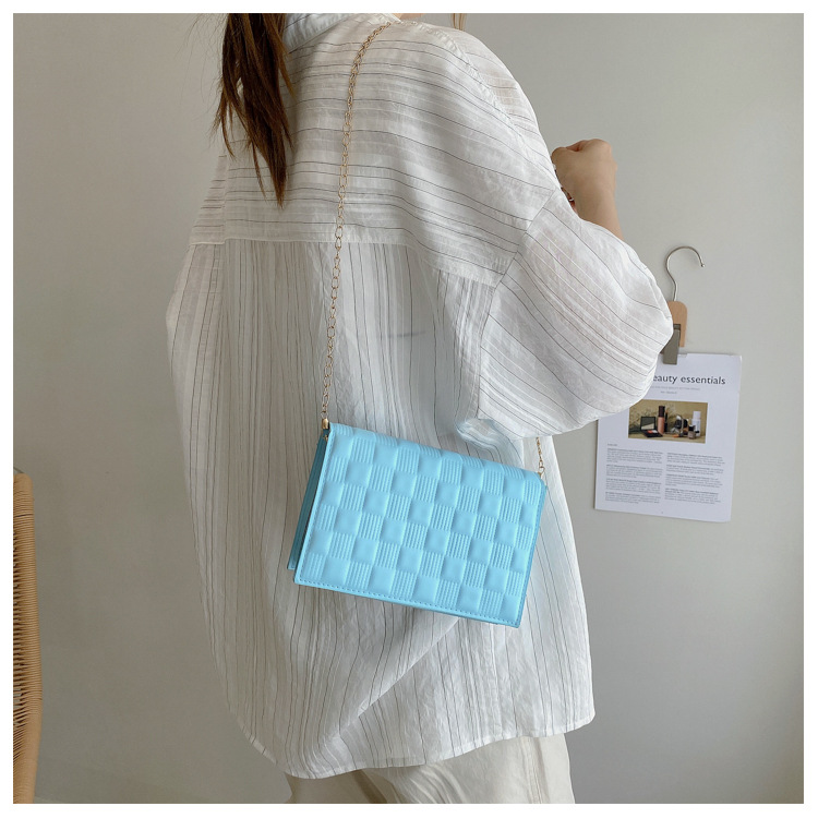 网红手提包包2021新款时尚单肩女包休闲感洋气斜挎简约ins链条包详情32