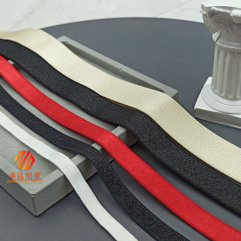 Factory direct supply of wig elastic band accessories, Korean quality suede high-elastic webbing, shoe and clothing accessories, brocade flat band pic 5