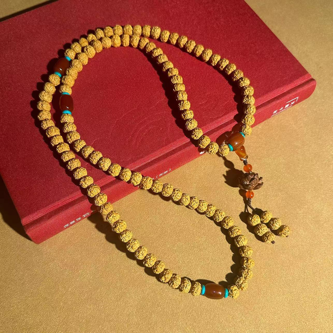 Nepalese Vajra Bodhi 108 prayer beads, carefully selected five-petal flesh texture small Vajra Bodhi beads, multi-ring bracelet, ethnic style Bodhi bracelet, cultural and artistic bracelet, cultural and artistic prayer beads bracelet, wholesale beads pic 23