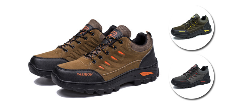 秋冬款新款男士登山鞋户外徒步运动鞋厚底防滑耐磨旅游鞋加绒男鞋详情17