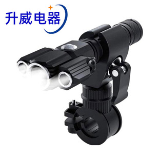 强光手电筒 跨境USB充电式伸缩变焦大泛光手持灯户外应急照明手电详情11