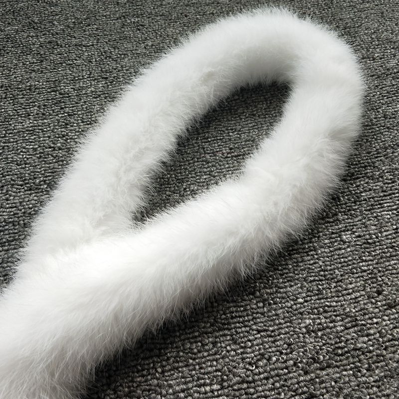 Wholesale of rabbit fur, wool strips, wool edge strips, sandwich strips, lace, winter fur, wool edge Hanfu, capes and other fur clothing accessories pic 12