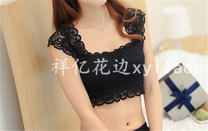 New factory direct sales of elastic lace lace pajamas, bras, and double-sided wide lace clothing accessories pic 10