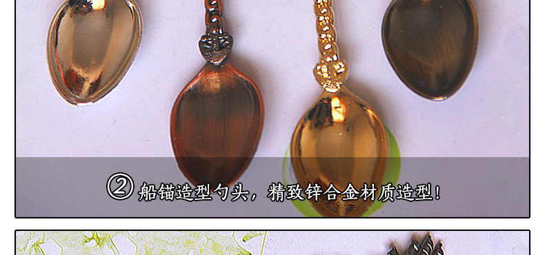 Factory wholesale vintage dessert spoons, smooth sailing small spoons, coffee spoons, premium spoons (JY44), creative tableware, decorative spoons, stainless steel dessert spoons, fruit spoons, ice cream spoons. pic 36