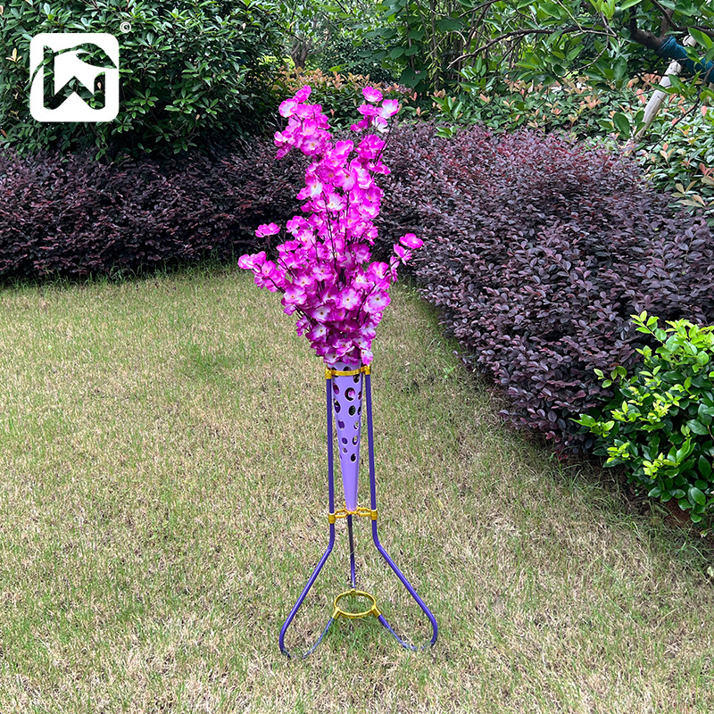 Wedding welcome corridor flower stand, passageway flower basket, rose iron basket, small cultural scene decoration props, basket supplies pic 24