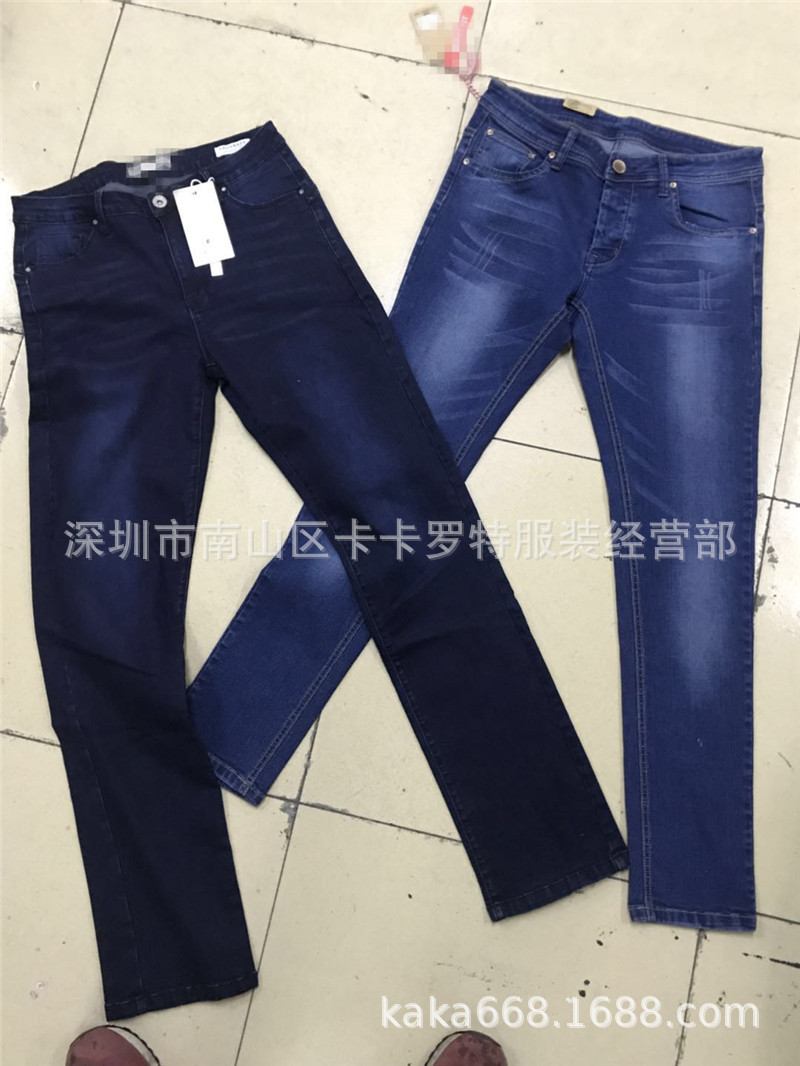 Men's jeans wholesale男式牛仔裤弹力直筒批发出口男士尾单长裤详情25