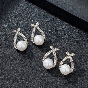 长款流苏耳环女2022年新款潮镶锆珍珠耳坠轻奢风气质高级时尚耳钉详情6