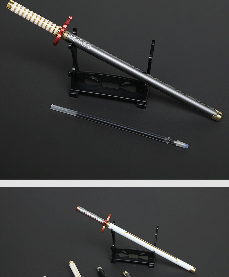 鬼灭之刃武器中性笔创意卡通玩具可换芯 动漫周边学生文具桌面摆件详情12