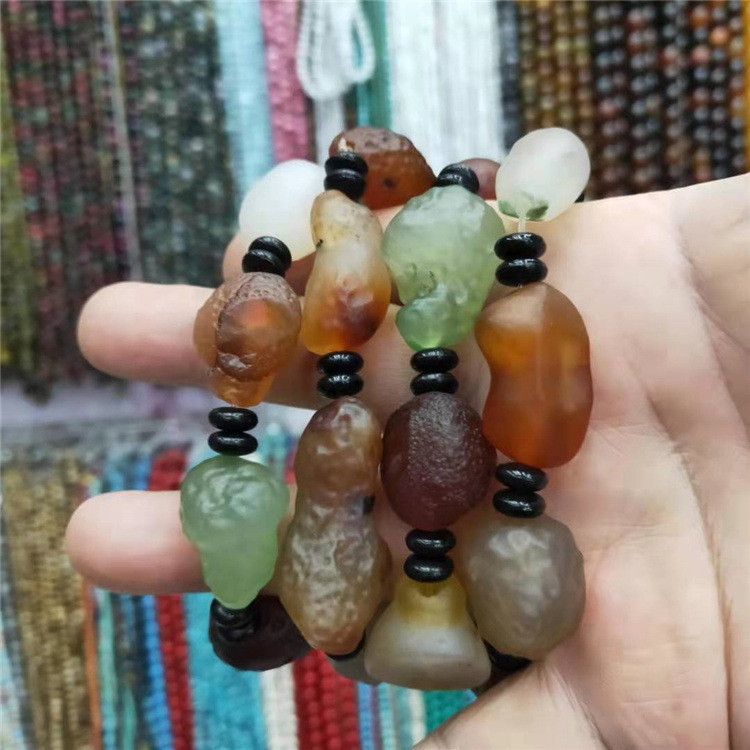 Guangshun Jewelry Wholesale of natural stone Agate Bracelets, DIY irregular agate natural stone bracelet Factory direct Sales pic 6