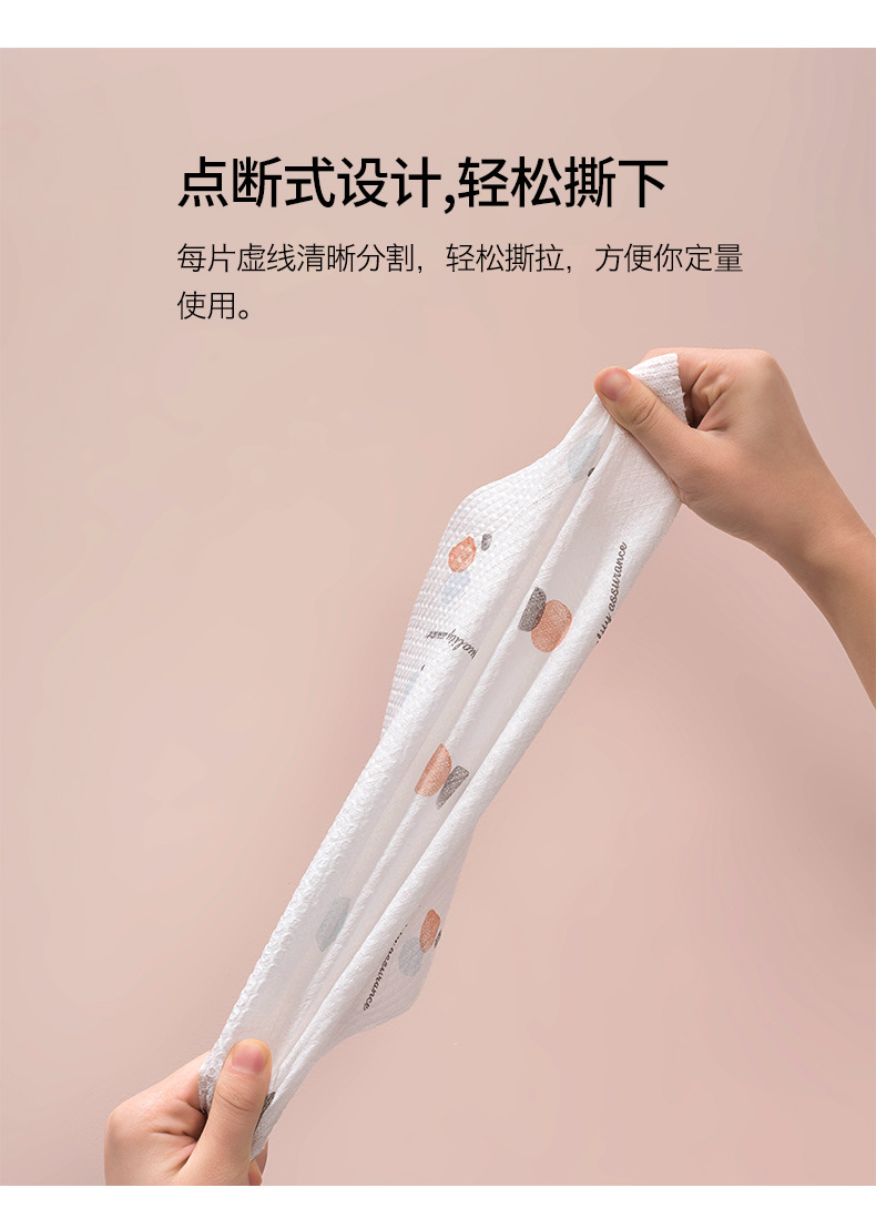 Non-stick kitchen printed lazy cloth, dry and wet dual-purpose household cloth, disposable non-woven fabric manufacturer wholesale pic 12
