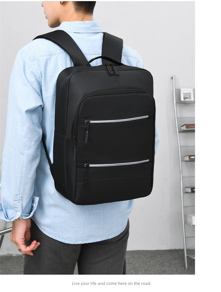 男女可做LOGO电脑双肩包初高中学生书包户外通勤旅行商务背包详情21