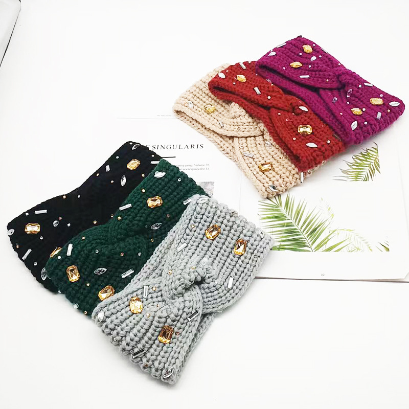 秋冬通用发带保暖发饰韩版百搭发套时尚新款头饰针织发带女详情4