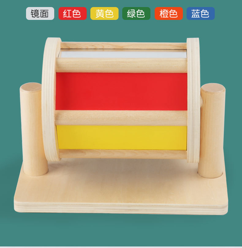 蒙氏教具木质抽屉盒幼儿园纺织鼓压球台科教益智蒙特利梭早教玩具详情12