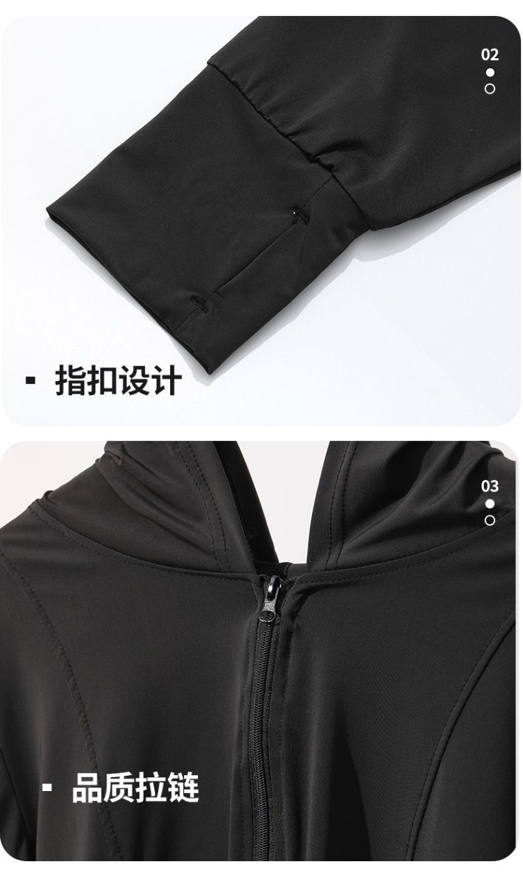 upf50+黑胶帽檐防晒衣女斗篷披肩夏季小野和子原纱型冰丝防晒服女详情5