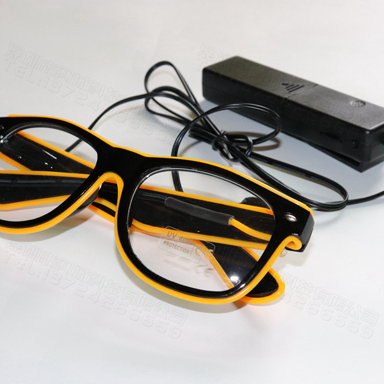 Illuminated Glasses, LED rice nails, voice-controlled bar party gifts, music night club atmosphere supplies, Neon Glasses pic 71