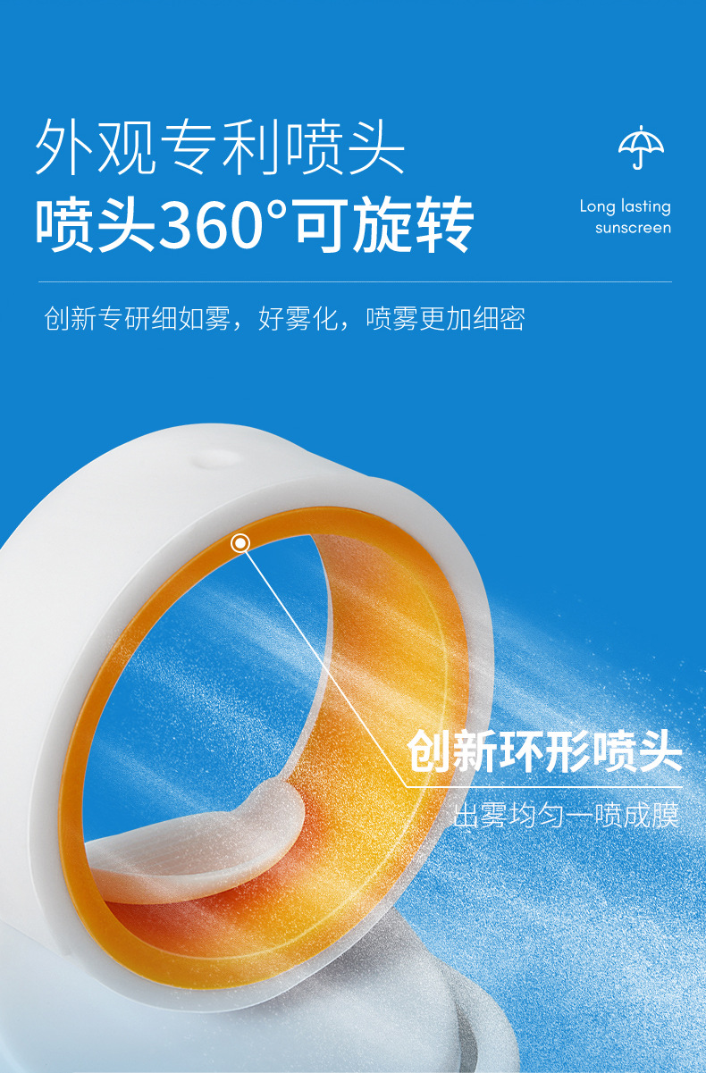 玫黛琳光圈防晒喷雾通用防紫外线高倍隔离防晒喷雾防晒霜正品批发详情4