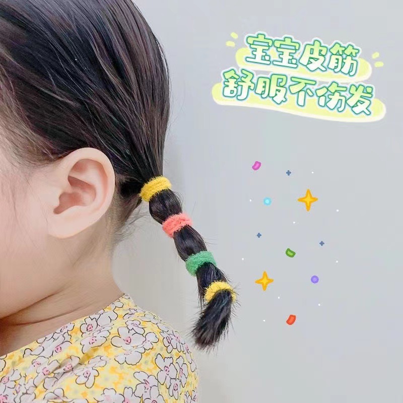 宝宝发圈不伤发儿童皮筋扎头发弹性好橡皮筋女童婴儿小号头绳发饰详情2