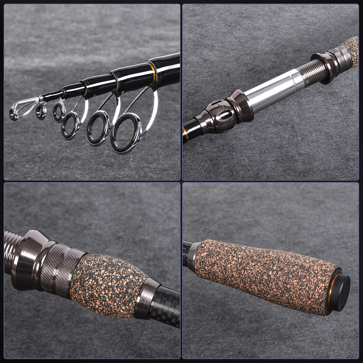 27974 LEO [Flame Sea Fishing Lull Rod] Carbon telescopic Fishing Rod and sea rod export Cross-border Fishing gear wholesale pic 4