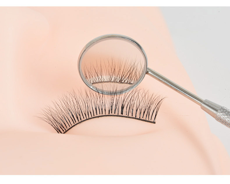 Eyelash extension stainless steel handle inspection mirror anti-fog mirror surface eyelash extension auxiliary tool factory direct sales pic 10