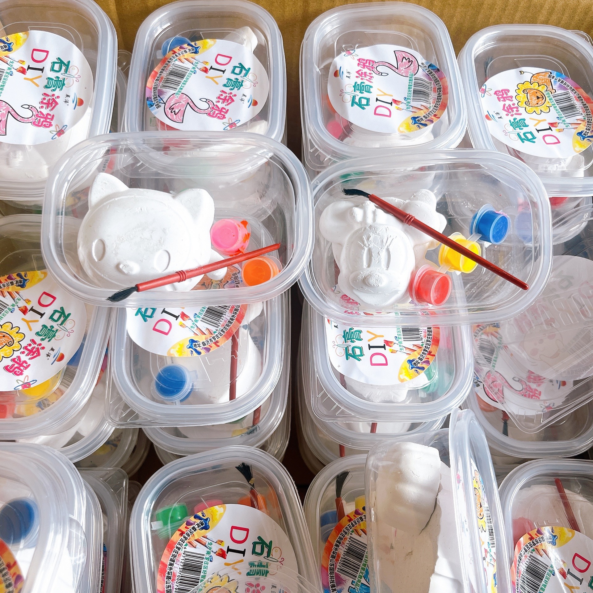 彩绘石膏娃娃批发儿童手工diy涂色涂鸦玩具创意绘画套装玩具批发详情3