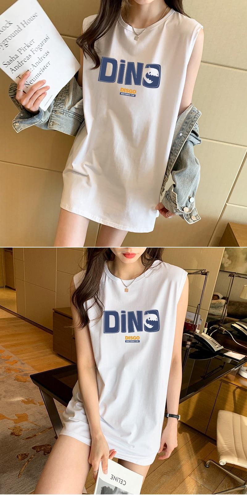 代发卫衣内搭叠穿加长打底衫夏季长款背心遮屁股无袖中长款t恤女详情3