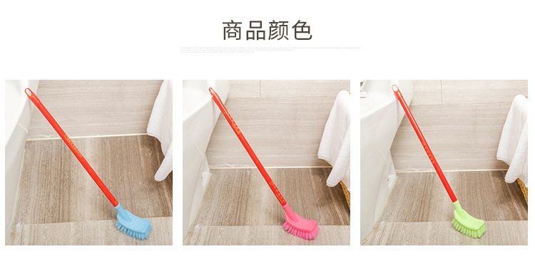 Yiwu factory direct sales of new long wooden handle toilet cleaning brushes and bathroom cleaning supplies wholesale pic 2