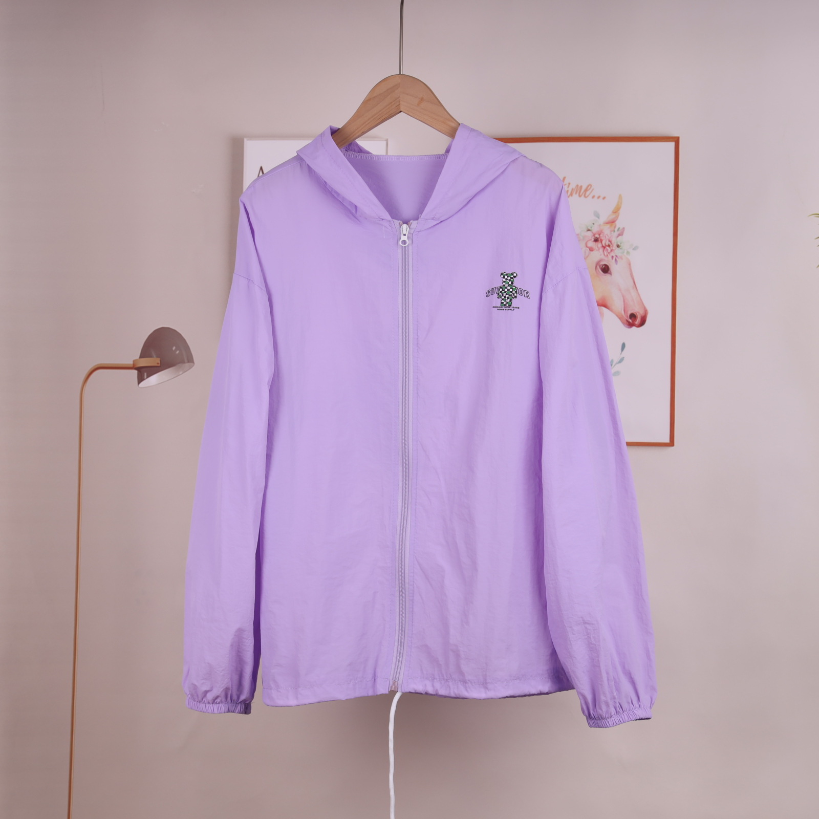 Cartoon bear sun-protective clothing for women, 2022 summer new style cute cat sun-protective clothing, Korean style stylish light jacket pic 5