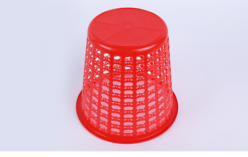 Factory direct sales of cleaning and storage plastic trash cans, multi-color pp material office wastebaskets, household hollow trash cans pic 12