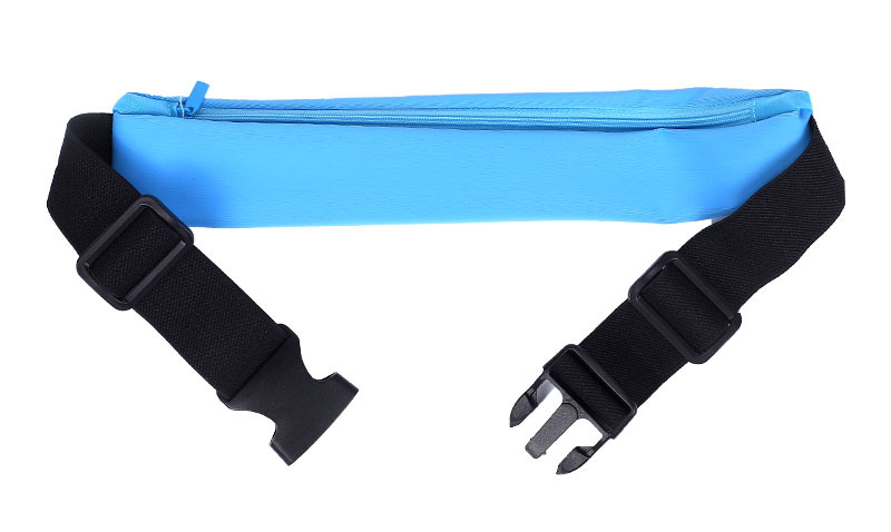 Invisible single-section sports waist bag, waterproof for running and mountain climbing, large-capacity portable reflective belt, headphone jack pic 15