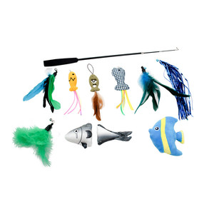 上百款替换头任意搭配三节钓鱼竿逗猫棒猫草鱼猫猫用品猫玩具详情12