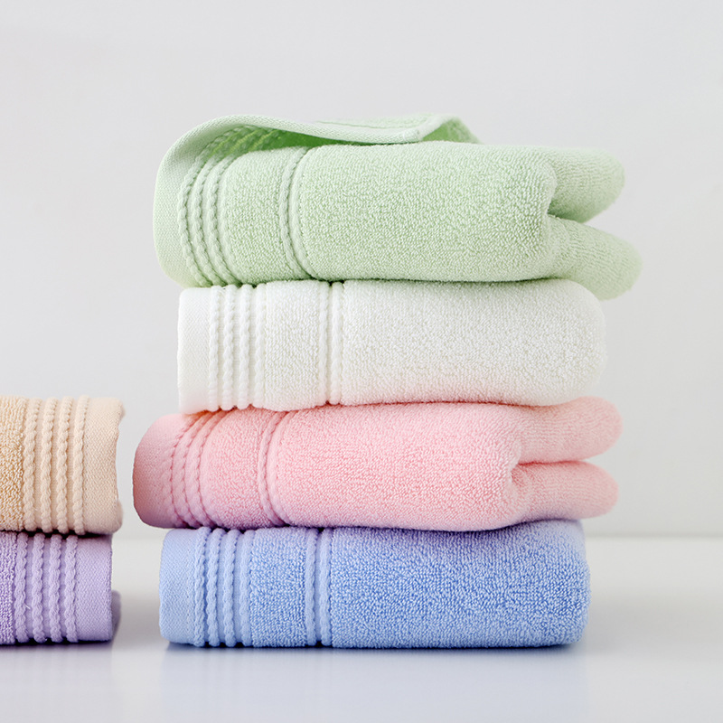 Wholesale pure cotton towels, household absorbent face towels, adult and student bath towels, gifts, labor protection towels, customized pic 4