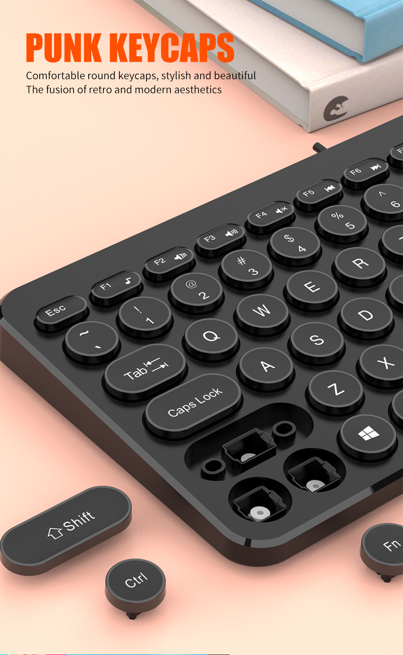 The K380 external keyboard for laptops, with retro round keycaps and silent keys, is a universal neutral keyboard for desktop laptops pic 18