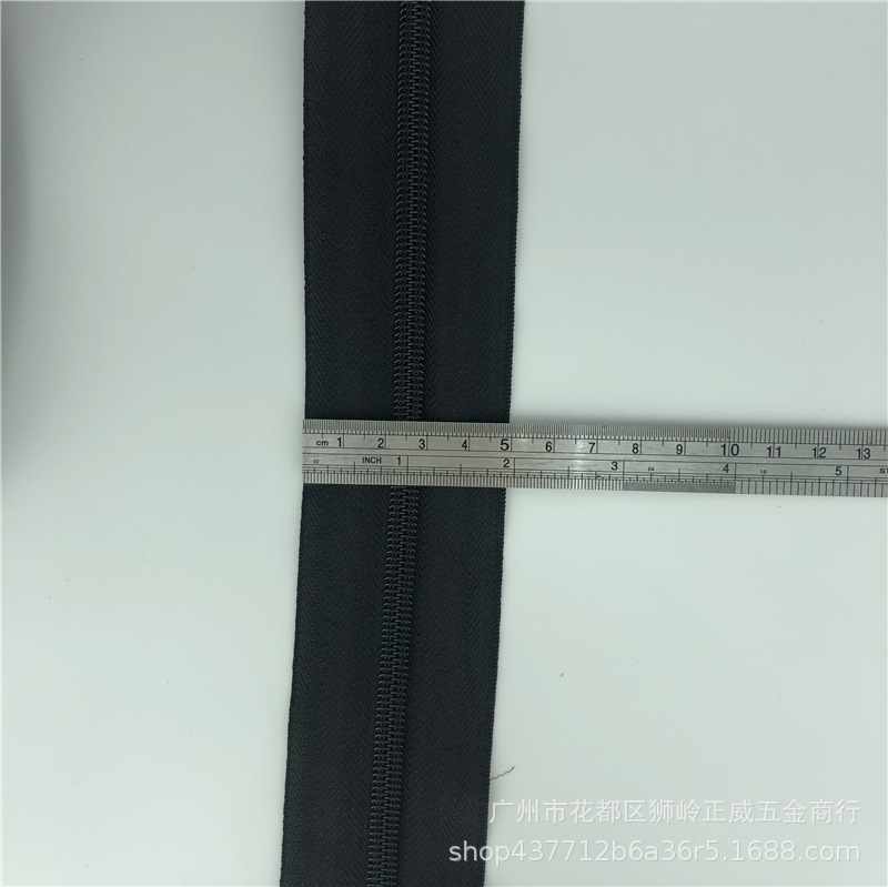 5 # nylon wide zipper, black 4cm, 5cm, 6cm, 7cm thick tent bag wide edge zipper pic 4