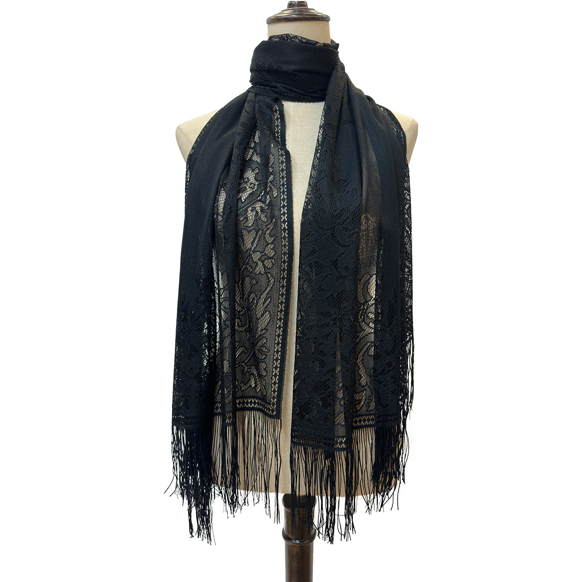 一件代发新款跨境时尚蕾丝婚纱礼服派对晚宴披肩 批发详情11