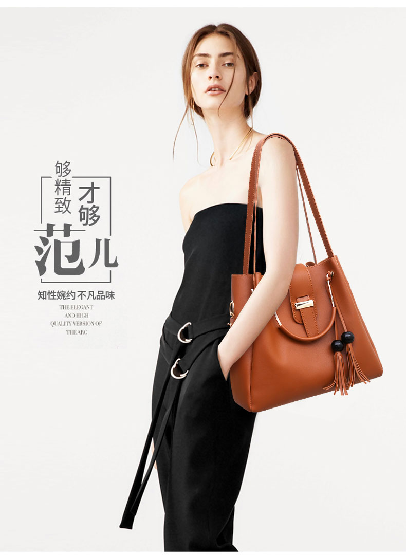 包包女跨境2022新款欧美手提女包时尚单肩水桶女士箱包子母包妈咪详情61