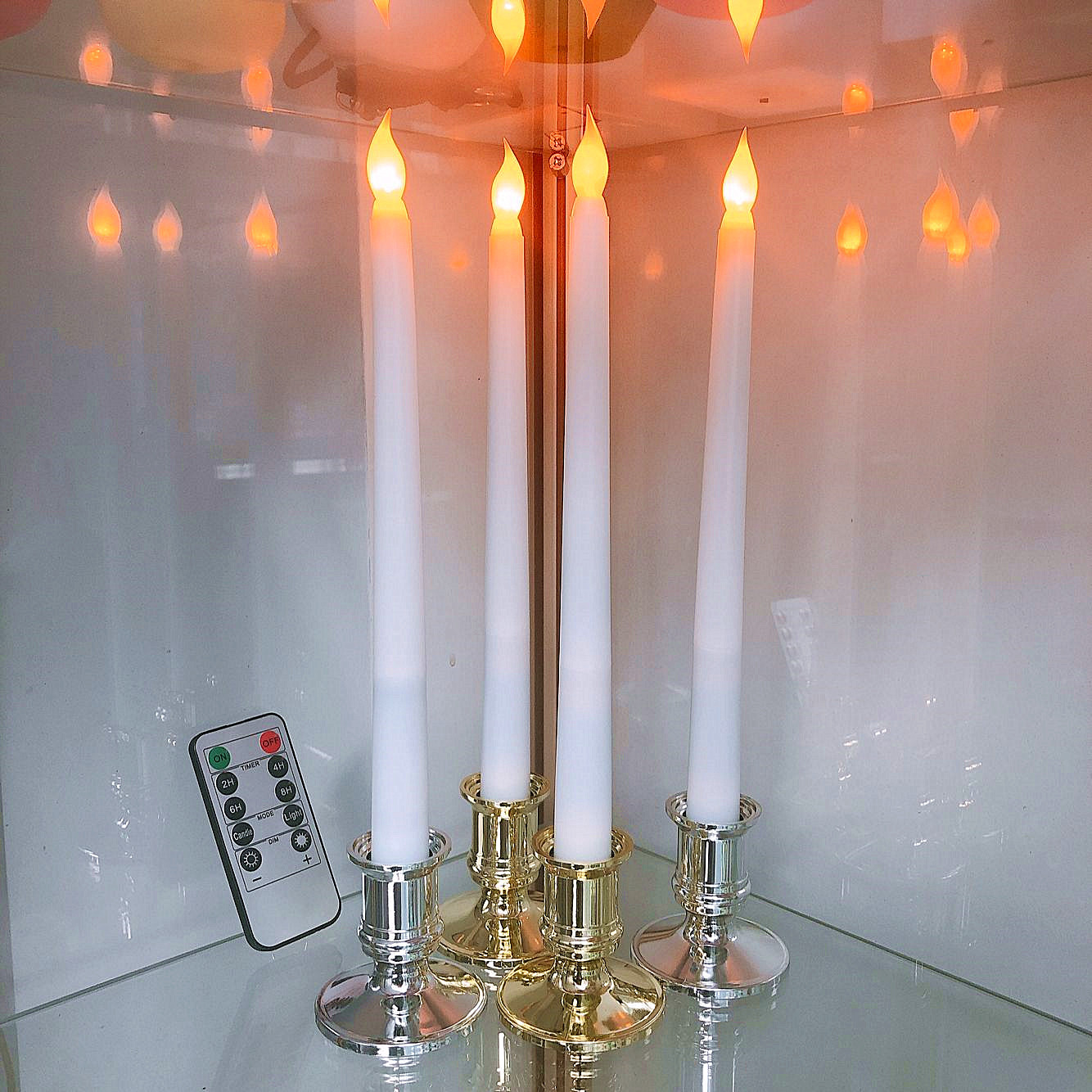 LED long pole wax 28CM electronic candle lamp decorative handicrafts and ornaments pic 11