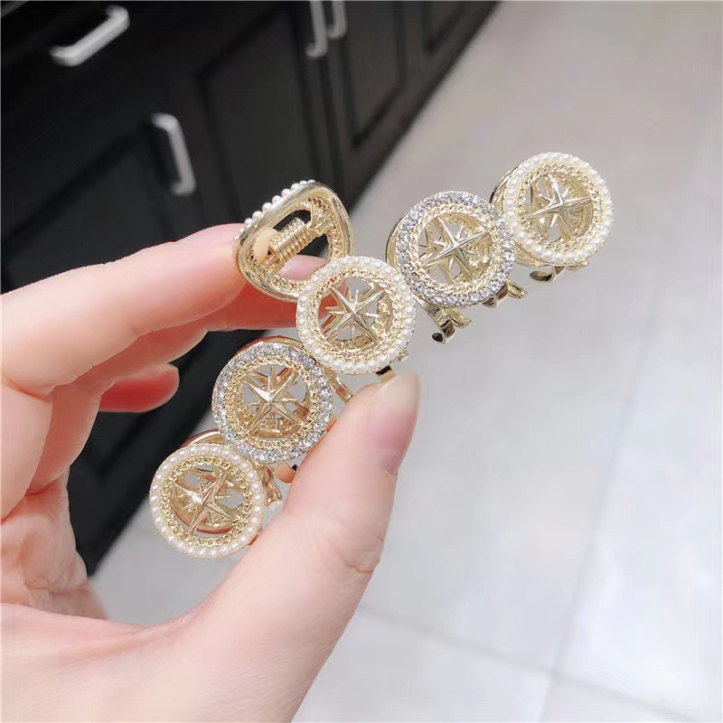 Mesh bow clip, Korean-style pearl tassel pendant hair clip, ancient style, super ethereal hair accessory, updo, shark clip pic 22