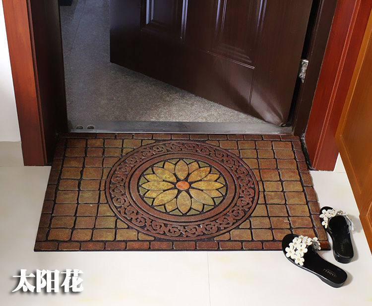 欧式大门口地垫入户门垫半圆形室外门外橡胶塑料门前进门踩脚垫子详情12