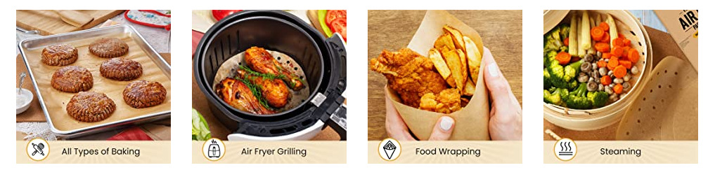 跨境英文袋装 烤盘纸25*30cm本白色一次性烘焙垫30pcs详情3