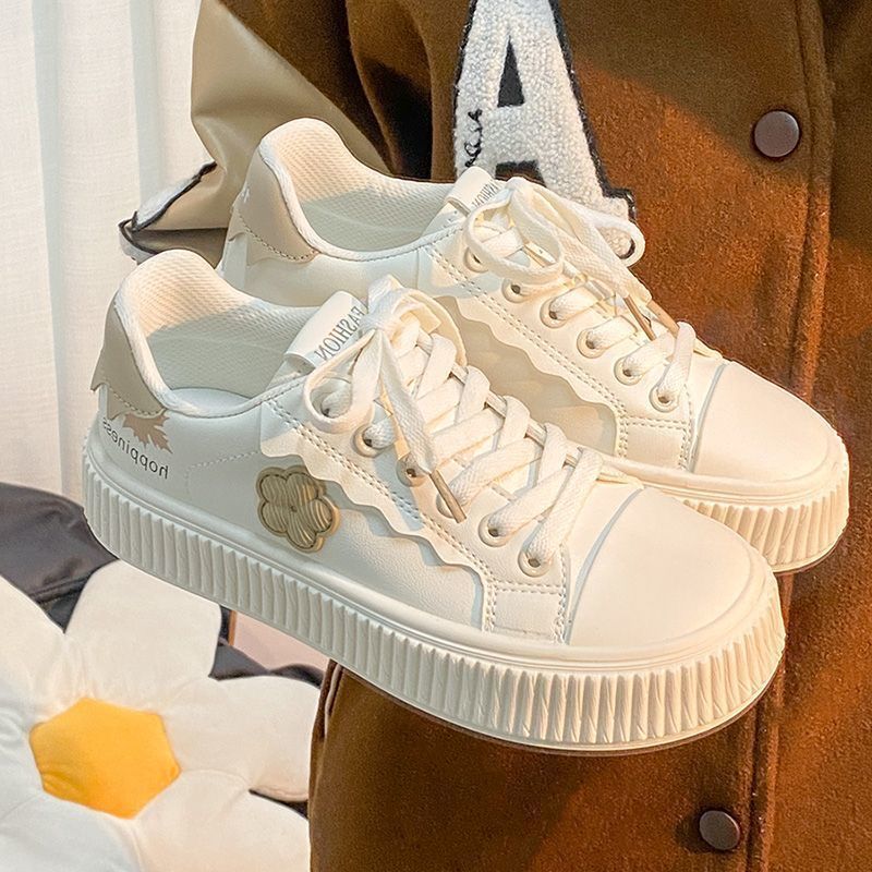 2024秋季新款小白鞋韩版百搭女鞋ins潮春夏小众轻便运动休闲板鞋详情3
