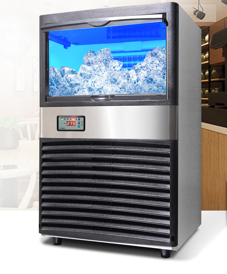 Commercial fully automatic cube ice maker for milk tea shops pic 1