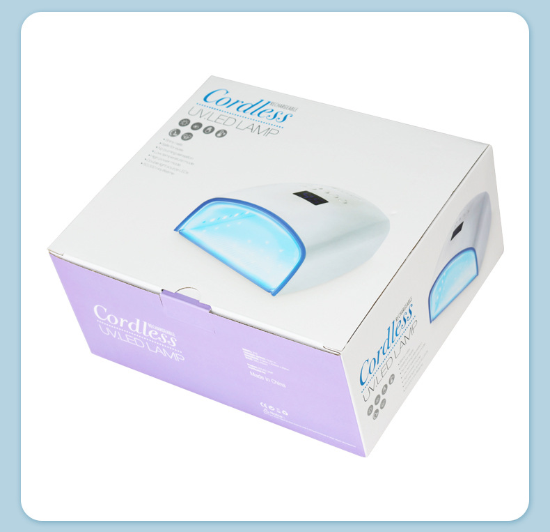 Cross-border new product S10 diamond-attaching wireless battery nail art light Therapy Machine 66W High-power nail baking lamp pic 24