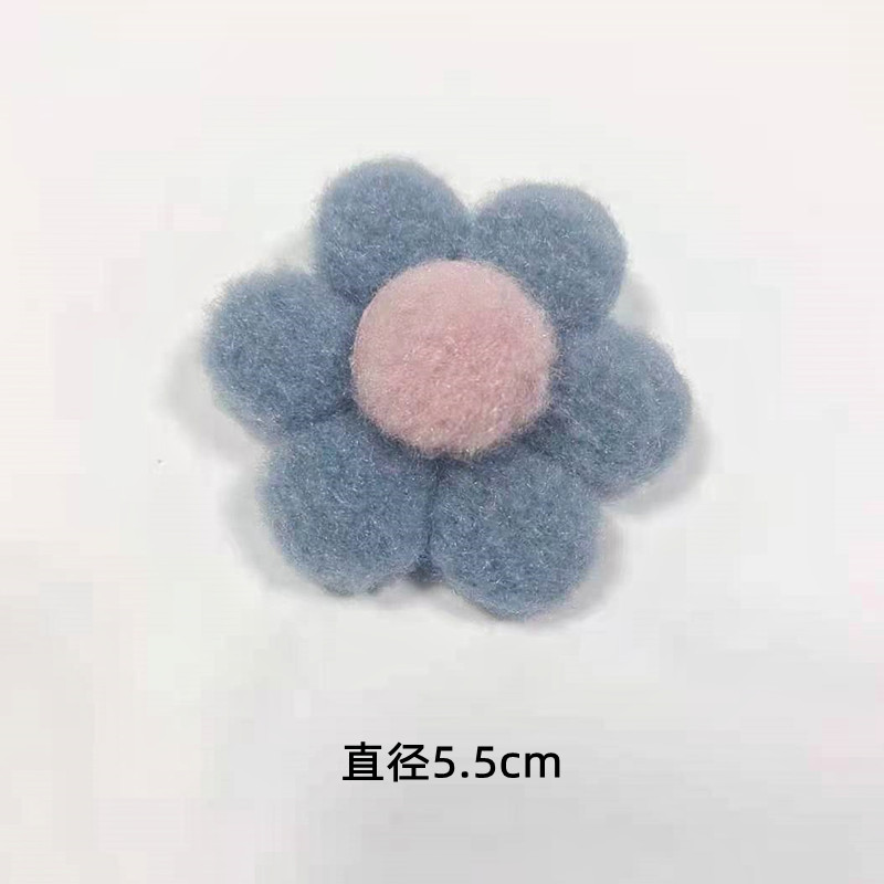 Korean-style plush little flower accessories, colorful flower brooches, bags, hair accessories, clothes, scarves, diy decorative accessories pic 13