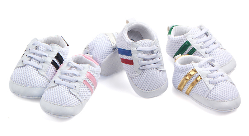 Wholesale spring and autumn breathable mesh baby shoes, soft-soled anti-slip baby walking shoes, casual 0842 pic 3