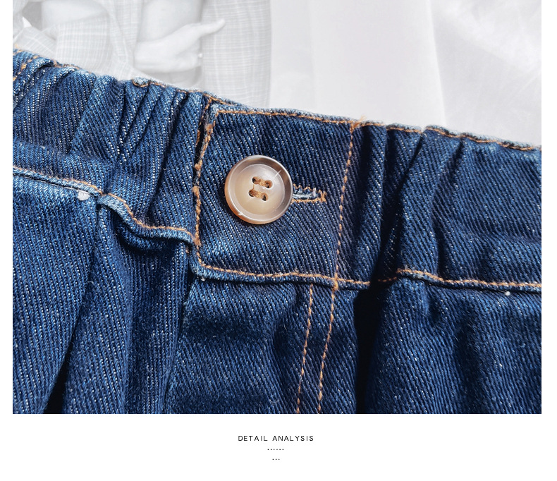 女童秋款针织开衫2023秋季新款中小童宝宝洋气毛衣t恤牛仔三件套详情33