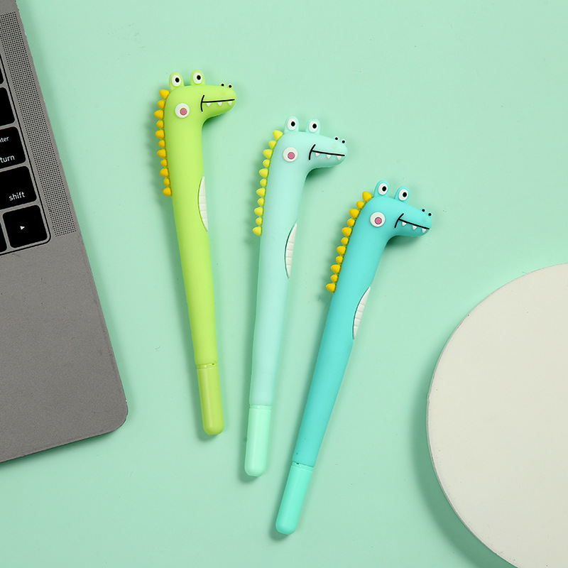 Dinosaur crocodile fun gel pen for students, simple, artistic, cute and creative, popular Korean version custom factory direct sales pic 6