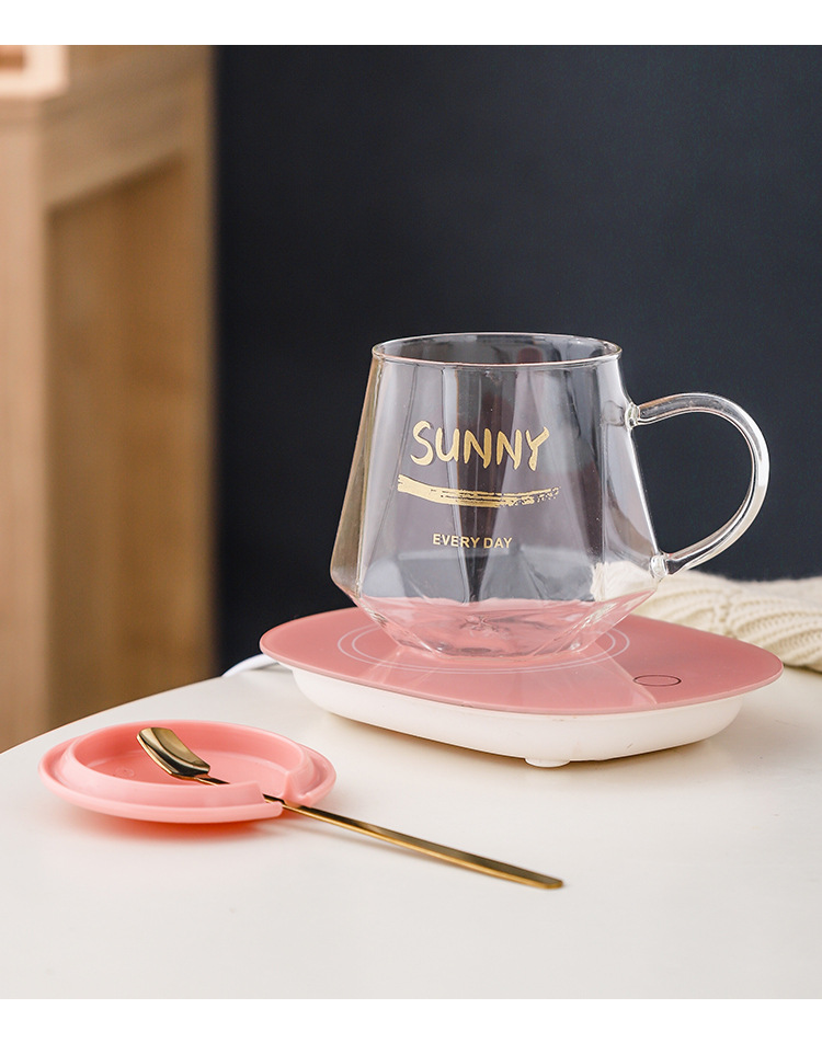 55度暖暖杯智能保温杯自动加热杯垫高硼硅玻璃恒温杯陶瓷盖带勺套装手提高档礼盒个人商务活动礼品支持做客logo详情9